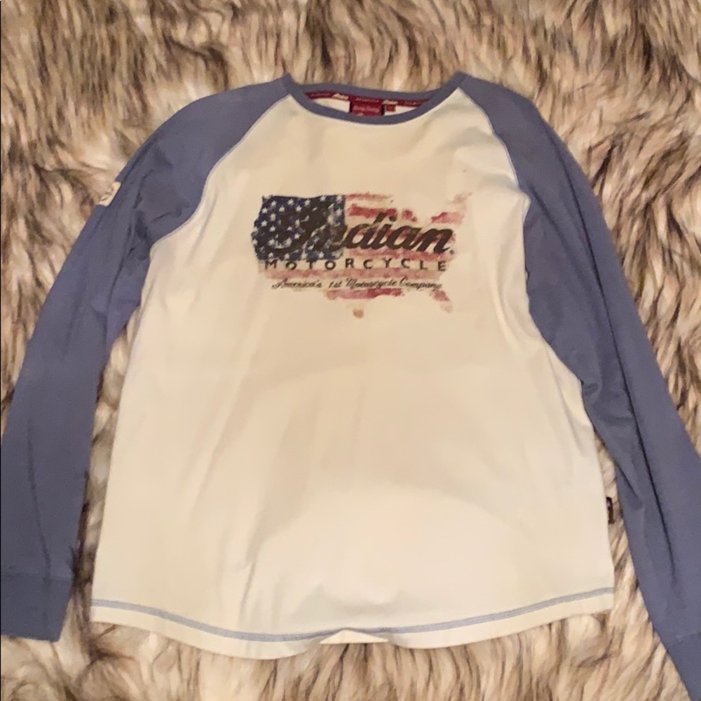 Men’s Indian motorcycle long sleeve cotton Tee